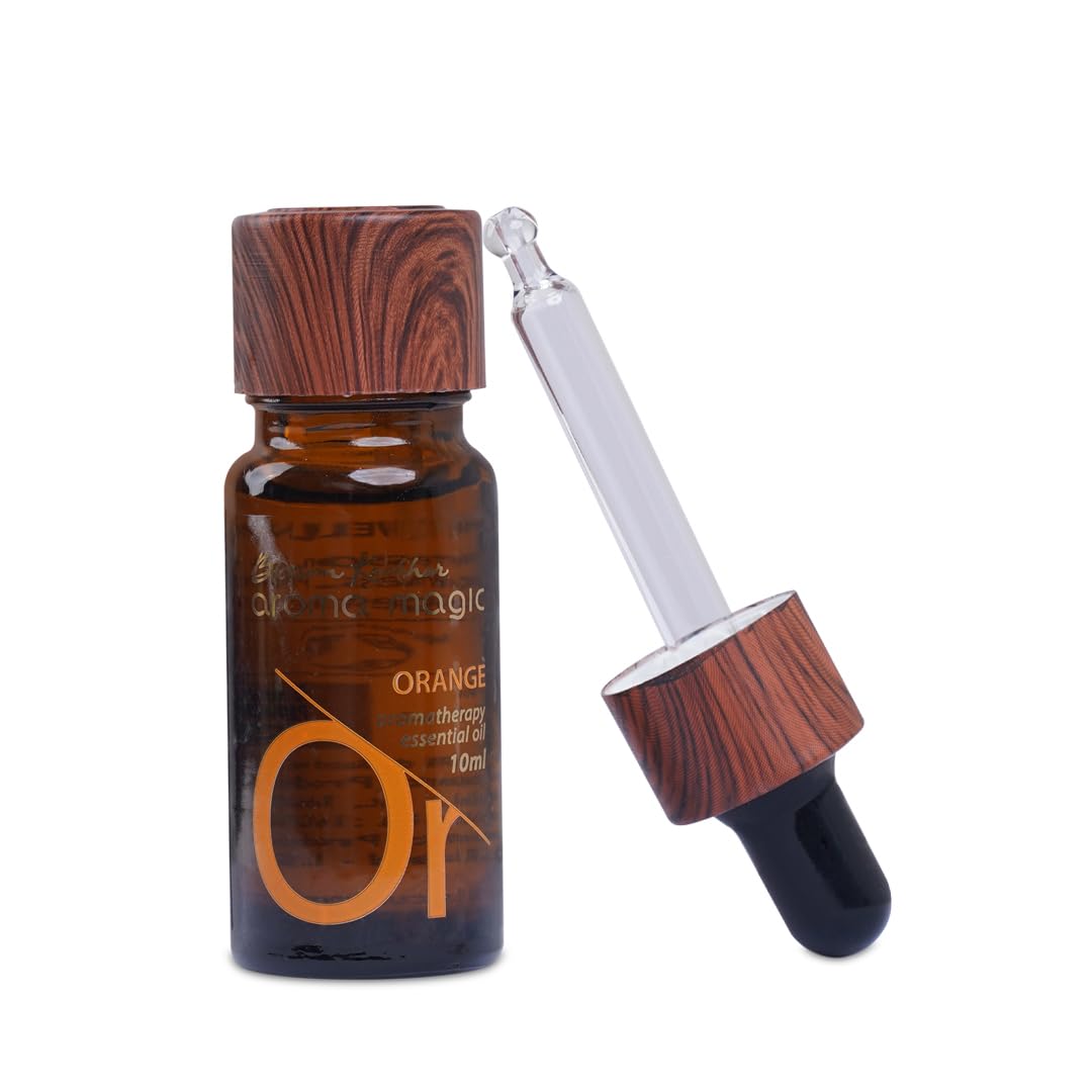 Orange Essential Oil ? Pure Citrus Sinensis | Uplifts Mood, Relieves Anxiety, Depression & Insomnia | Natural Cleanser & Astringent for Diffusion, Massage & Skin Care - 10ml