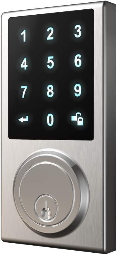 DelaneyHardware 301776 Z-Wave Smart TOUCHPAD, Chrome Deadbolt Lock,