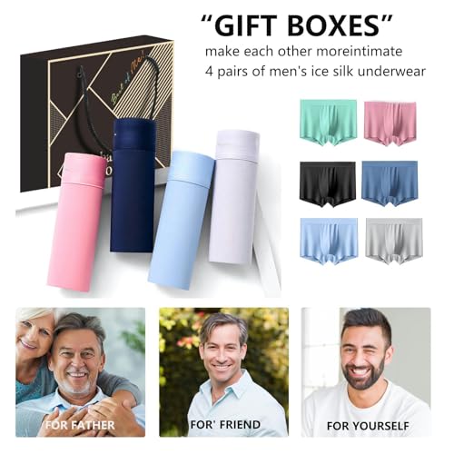 Men's Ice Silk Underwear,Breathable Wicking Fitness Sport High Performance Elastic Boxer Briefs4