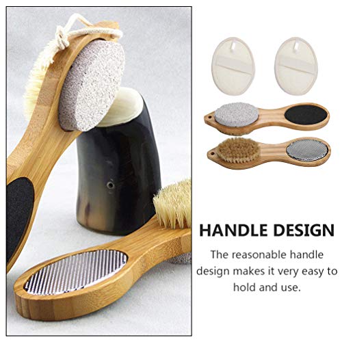 Minkissy Professionele Pedicure Gereedschap Voet Puimsteen Voet Eelt Remover Voet Massage Borstel Voetvijl Rasp… - Afbeelding 3