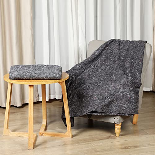 32 Pieces Textile Moving Blankets Bulk 54 X 72 Inch Furniture Blanket High Tensile Strength Moving Pads Shipping Packing Blanket For Moving Furniture Floors Moves And Storage Equipment (Grey) #TOP4