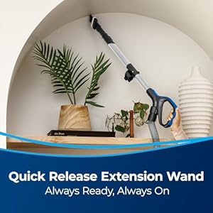 Bissell CleanView Swivel Rewind Pet Reach Vacuum Cleaner with Quick Release Wand Swivel Steering and Automatic Cord Rewind 3197A Color May Vary