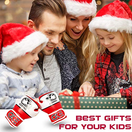 Image of CKE Kids Boxing Gloves for Kids Boys Girls Junior Youth Toddlers Age 5-12 Years Training Boxing Gloves for Punching Bag Kickboxing Muay Thai