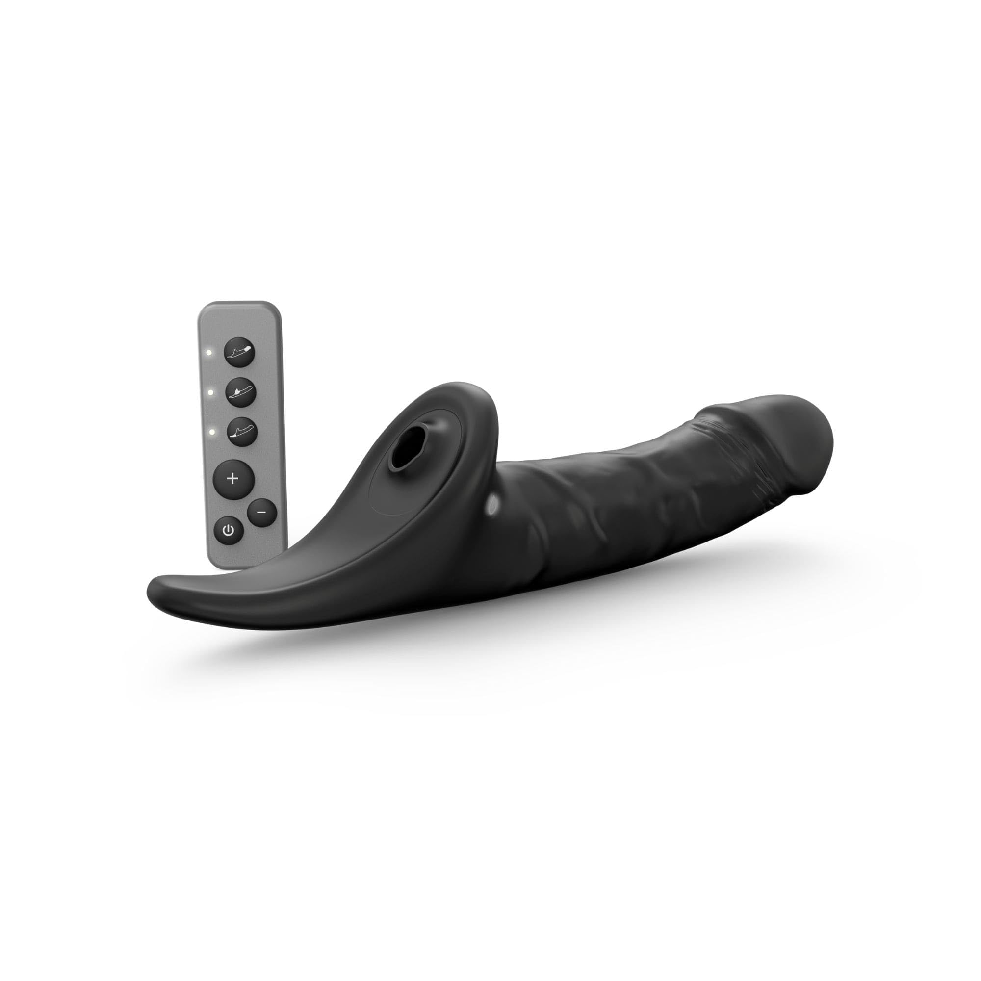 Strap-On-Me Dildo Realistico Telecomandato, Vibratore Massaggiatore 3 in 1 per Donna, Stimolazione Clitoridea Vaginale e Anale, 3 Motori, 5 Intensità, IPX7 Waterproof, Ricaricabile con Telecomando