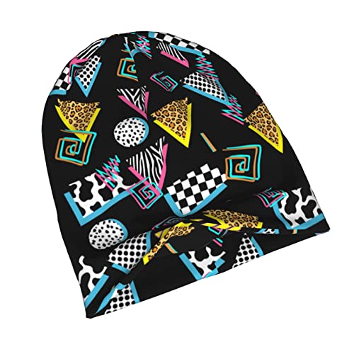 Retro 80S 90S Icons Adult Men's Knit Hat Beanies Slouchy Hats Skull Caps Baggy Headwear For Jogging Cycling Unisex #TOP4