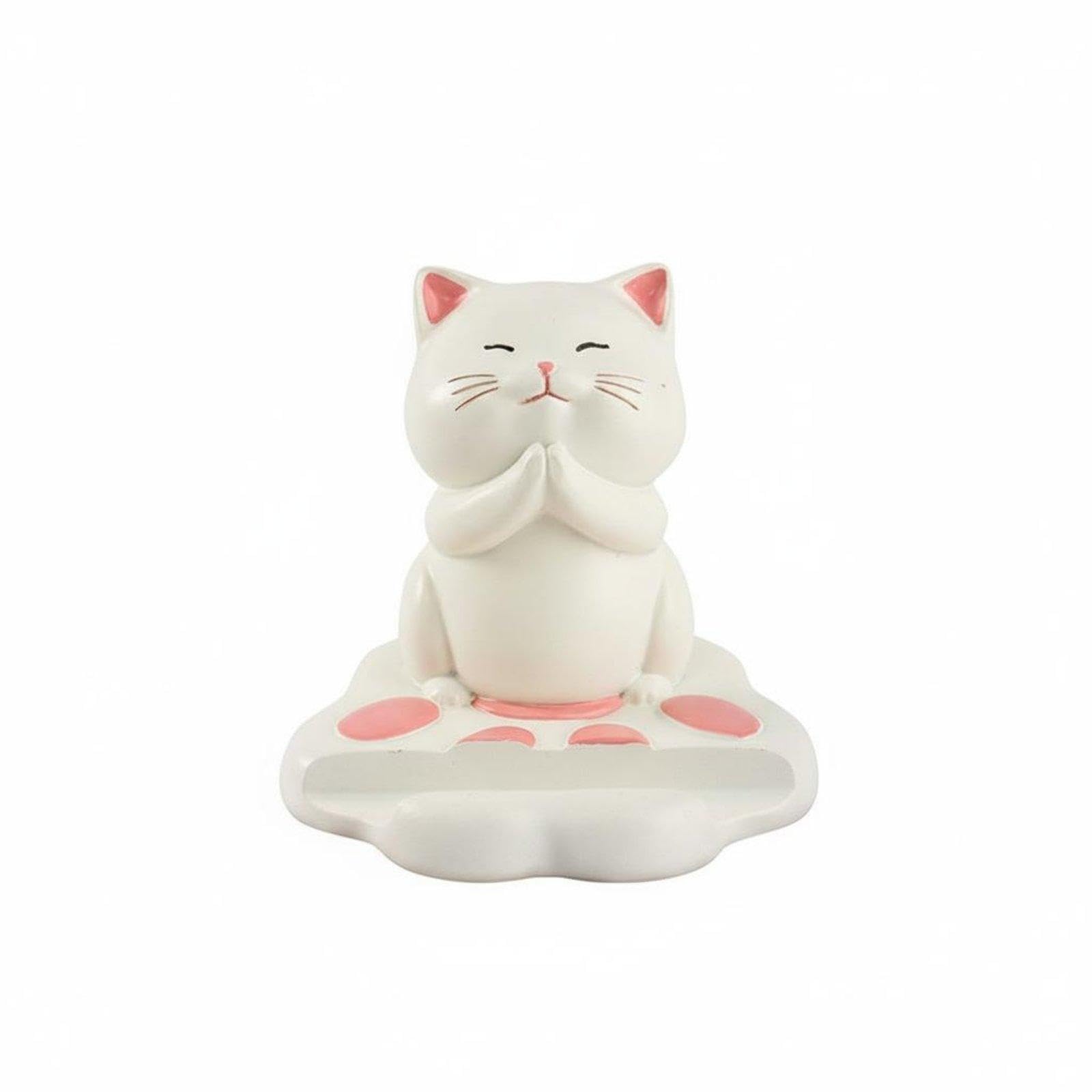 CALANDIS cat Figurine Desktop Phone Holder Double Function cat Phone Holder Multi-Functional Desk Ornament for Women, Girls, Office, Nightstand, Kitchen-image-28