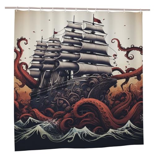 Rideau de douche imperméable 183x183 pour éviter les sols glissants