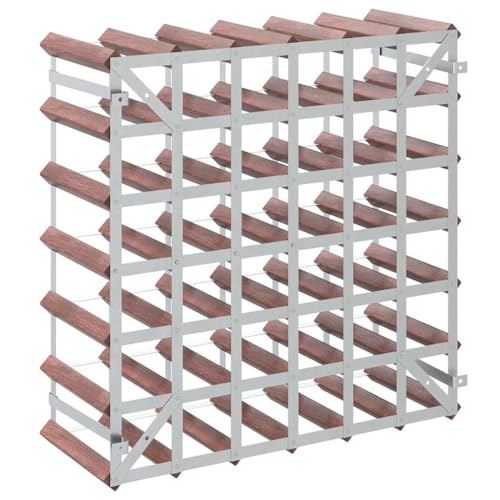 Soporte para 42 Botellas Madera Sólida Marrón miniatura 7