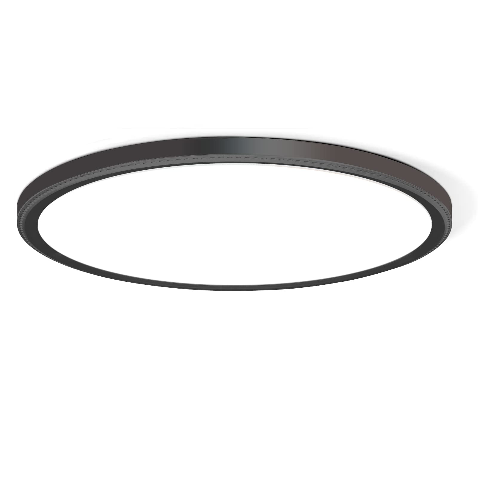 WKONCLDY 3200lm LED Flush Mount Ceiling Light, Super Slim 12 inch LED Ceiling Light, 5000K LED Ceiling Light for Bedroom, Living Room, Dining Room (