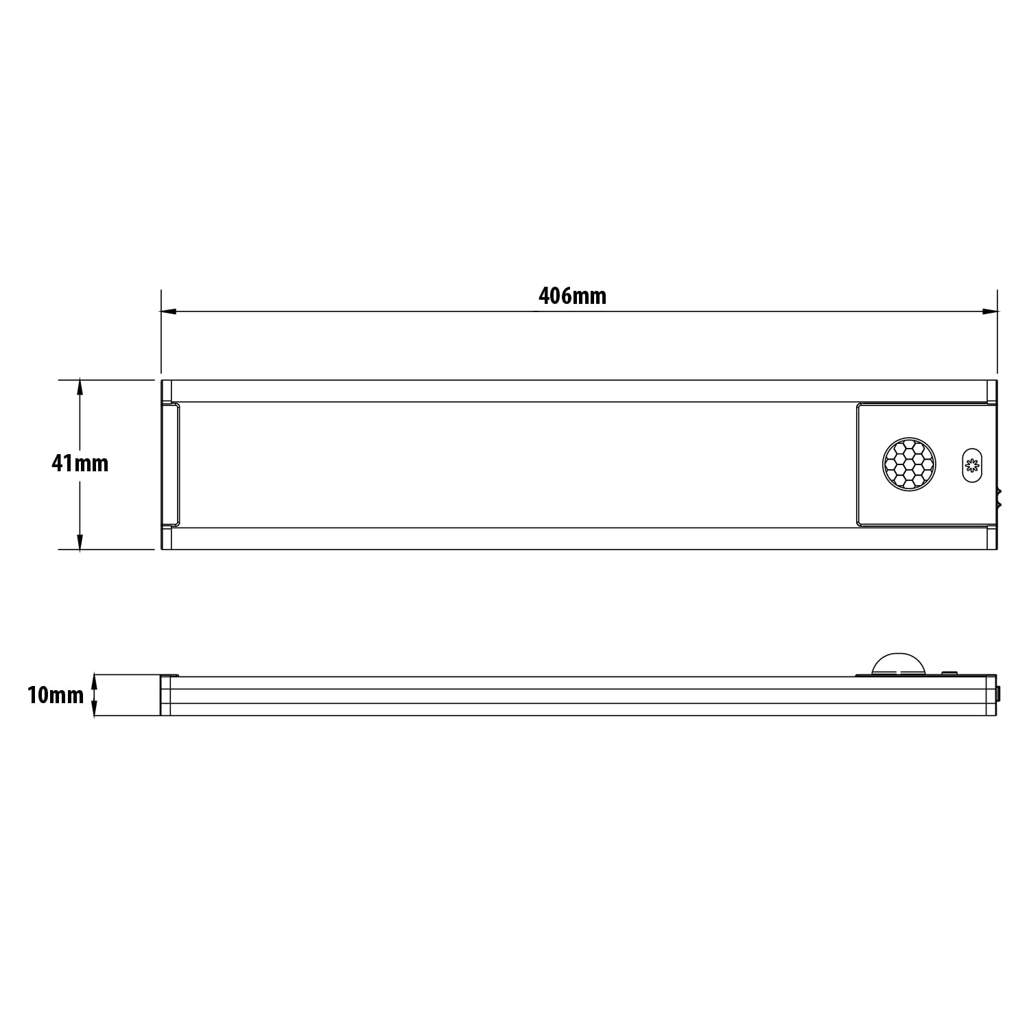 Velamp Lactea XL Luce LED Ricaricabile da Sottopensile 40 cm – 150 lm, Dimmerabile (3000 K, 4000 K, 6500 K), Batteria Inclusa, Facilità di Installazione – Ideale Cucina, Armadi, Mensole