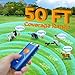 Dog Bark Deterrent Device, Anti Barking Device for Dogs Training Indoor Outdoor No More Bark Ultrasonic 2X Effective Emitters 50ft Range to Stop Neighbors Dog Barking Rechargeable for All Dogs