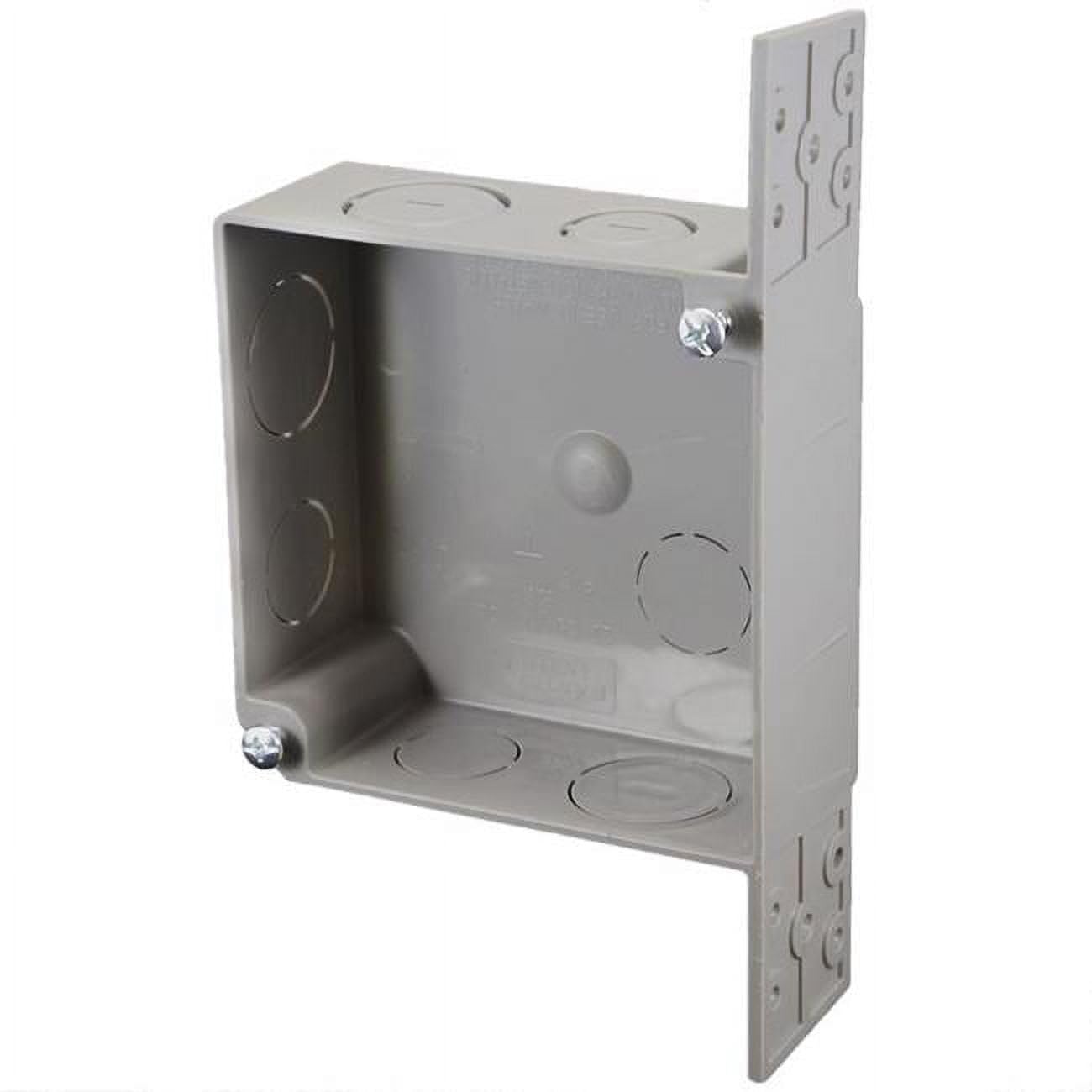 20 cu. in. Work Square PVC Outlet Box Gray