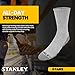 STANLEY Work Socks for Men – 8 Pairs Thick Cushioned Crew Length Work Boot Socks for Hiking