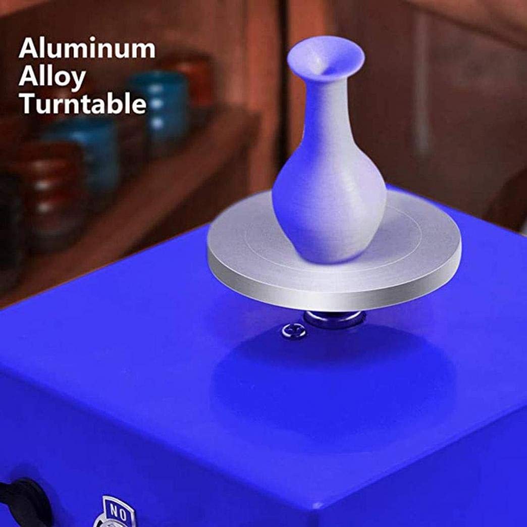 Electric Pottery Wheel Children DIY Ceramic Molding Tool Mini Pottery Machine Electric Turntable Silent