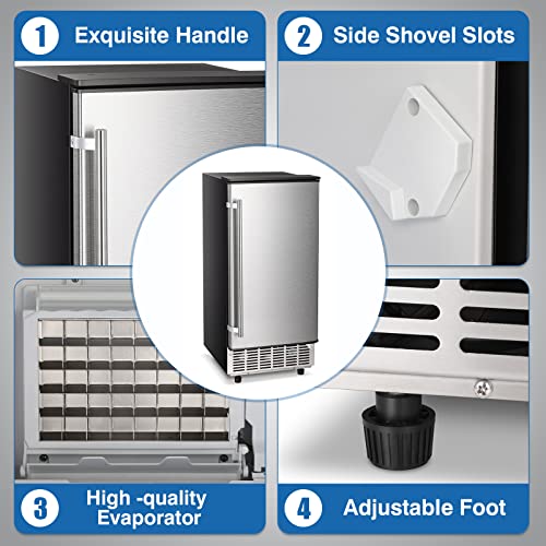 Kismile AL-Z5836F Built-In Ice Maker Machine thumb #3