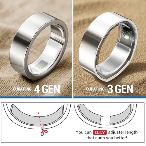 Image of Smart Ring Size Adjuster - 120Pcs Invisible Fit for Oura Ring Gen 4 /3, Samsung Galaxy Ring, Ultra Human Ring AIR, RingConn 2 /1, Amazfit Helio - Loose Ring Sizing Kit, Comfortable & Discreet Accessorie