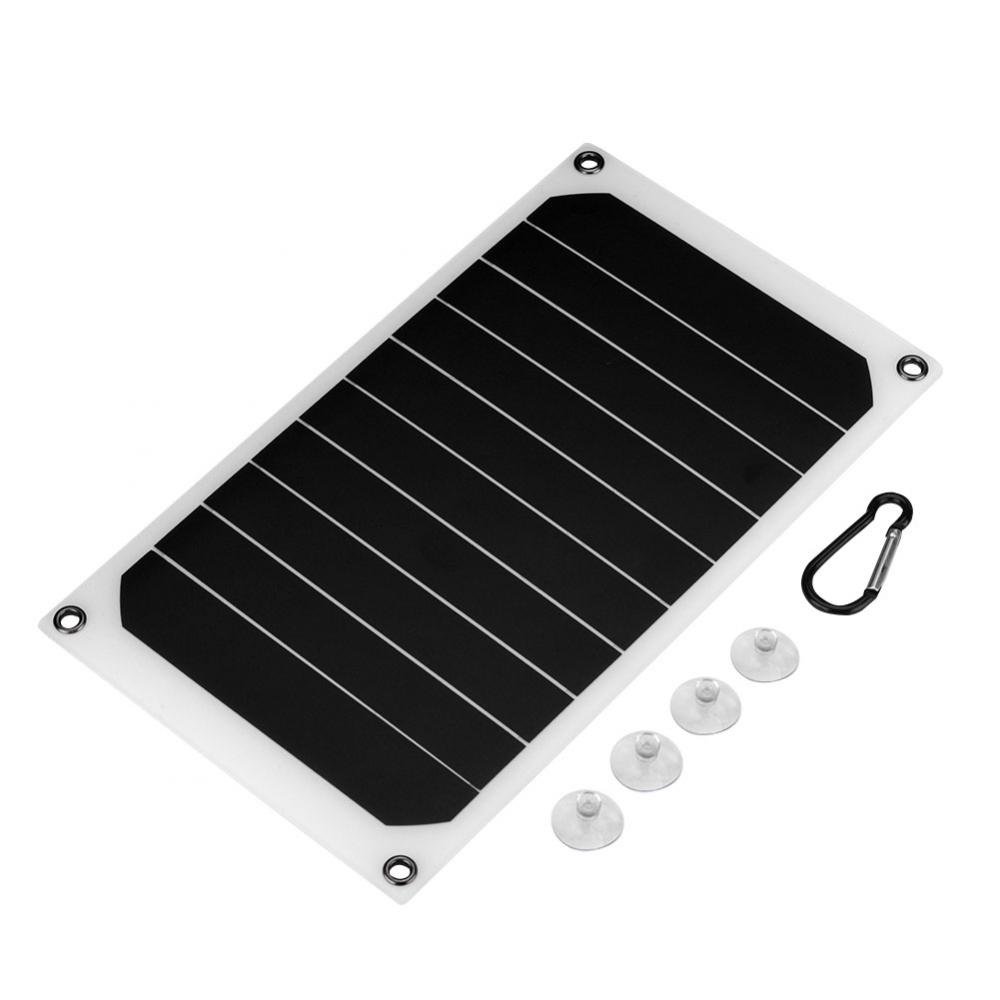 Chargeur d'alimentation mobile de panneau solaire extérieur portable 10W IP64 Sortie USB 5V, pour les voyages, les sports, la randonnée, le camping, la plage et d'autres activités de plein air