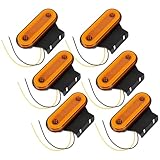 CPROSP Luces de Gálibo LED Ámbar 12V/24V - 6 Piezas | Marcadores Laterales Alto Brillo | para Remolque Furgoneta Caravana Camión | IP67 Impermeables | Instalación Fácil