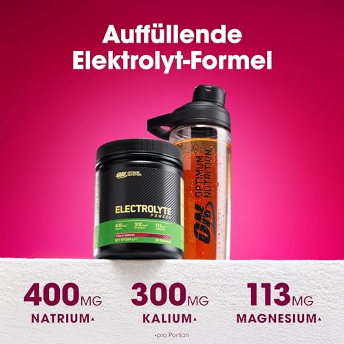 Optimum Nutrition Mischfertiges Elektrolyt-Nahrungsergänzungspulver mit Waldbeerengeschmack und Süßungsmittel, 33 Portionen, 264 g