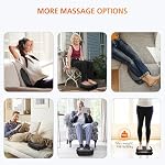 Snailax Vibration Foot Massager with Heat,Remote Control,3 Levels Vibration Intensity & 3 Massage Modes,Electric Foot Legs Back Massager,Gifts for Women/Men/Mom/Dad（Black）