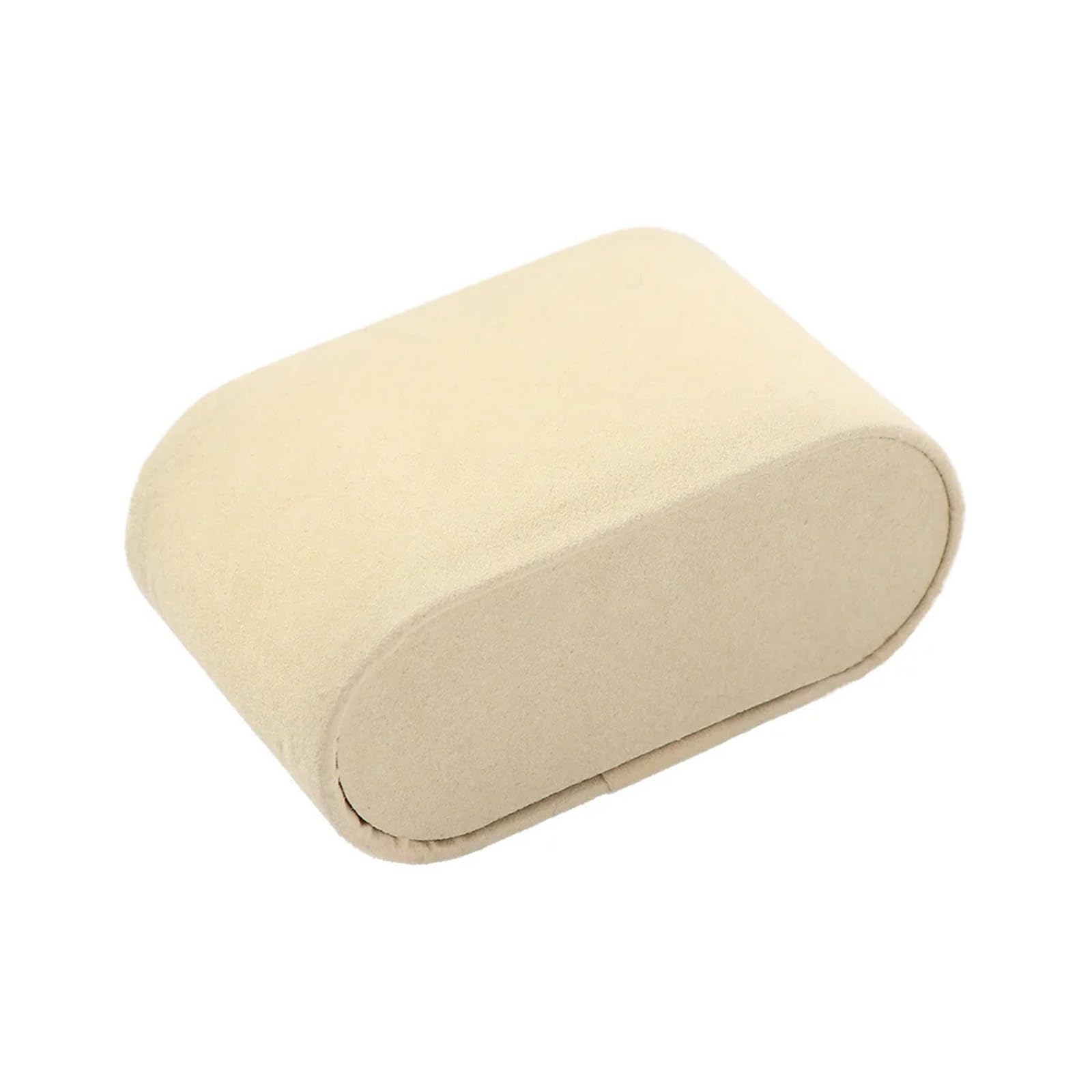 WUYXTO 5pcs Solid Wristwatch Cases Accessories Stand Cushion Watch Pillows Bracelet Display Holder Bangle Pad For Packaging(Beige)