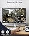 immagine 2Cavo DisplayPort 144Hz 2m, Supporto 4K@60Hz, 2K@144Hz, 2K@165Hz, 3D, Silkland Cavo Display Port Compatibile con FreeSync e G-Sync, DP a DP per Monitor Gaming 144Hz, TV 4K, Scheda Grafica