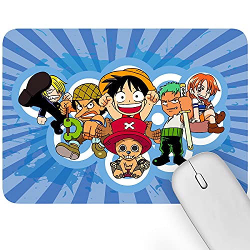 Image of Artich Anime Computer Stylish Laptop Rectangle Gaming Mouse Pad with Super Soft Non-Slip Rubber Base and Lycra Cloth Surface for Silky Touch | (Chibi Strawhats)