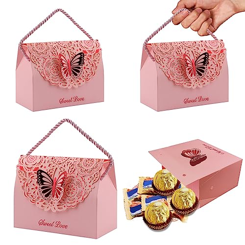 Scatole regalo di caramelle 10 pezzi con maniglia