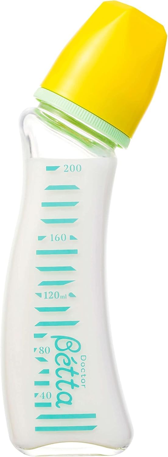 Betta Baby Bottle?Jewel?, G1-200ml, Fast Flow, Yellow Cap, Blue Markings