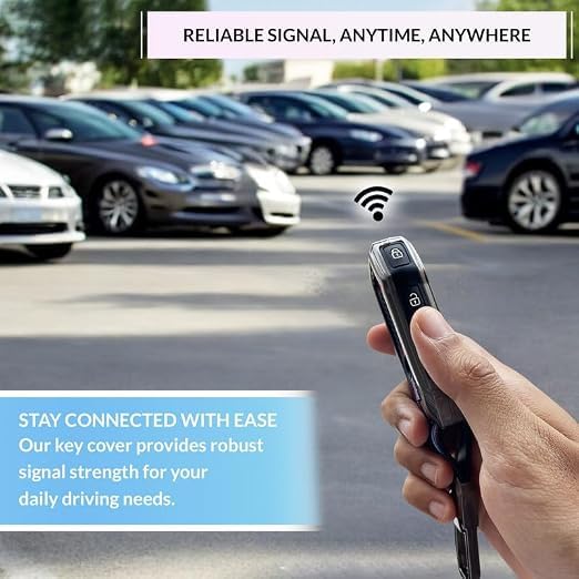 Image of NEODRIFT 'KeyShield' Car Key Cover for Kia Seltos (Shape 2, 03 Buttons) (Durable, Stylish 360 Protection)