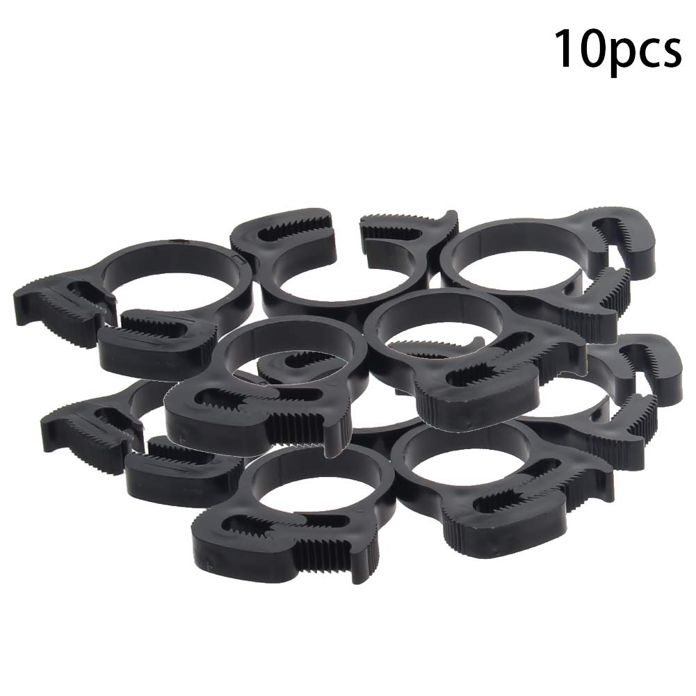 Yinpecly Gripping Hose Clamps – 33.5-35.5mm Adjustable, Nylon Plastic, Double Snap Grip – 8-Pack – Ideal For Plumbing, Automotive & HVAC
