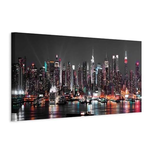 murando - Bilder New York 135x45 cm Vlies Leinwandbild 1 TLG Kunstdruck modern Wandbilder XXL Wanddekoration Design Wand Bild - Skyline NY Stadt City d-B-0087-b-a 5 murando - Bilder New York 135x45 cm Vlies Leinwandbild 1 TLG Kunstdruck modern Wandbilder XXL Wanddekoration Design Wand Bild - Skyline NY Stadt City d-B-0087-b-a