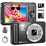 ZMOQNG – 4K 64MP Digitalkamera, 2.8 Zoll UHD Autofokus Kamera fotokam