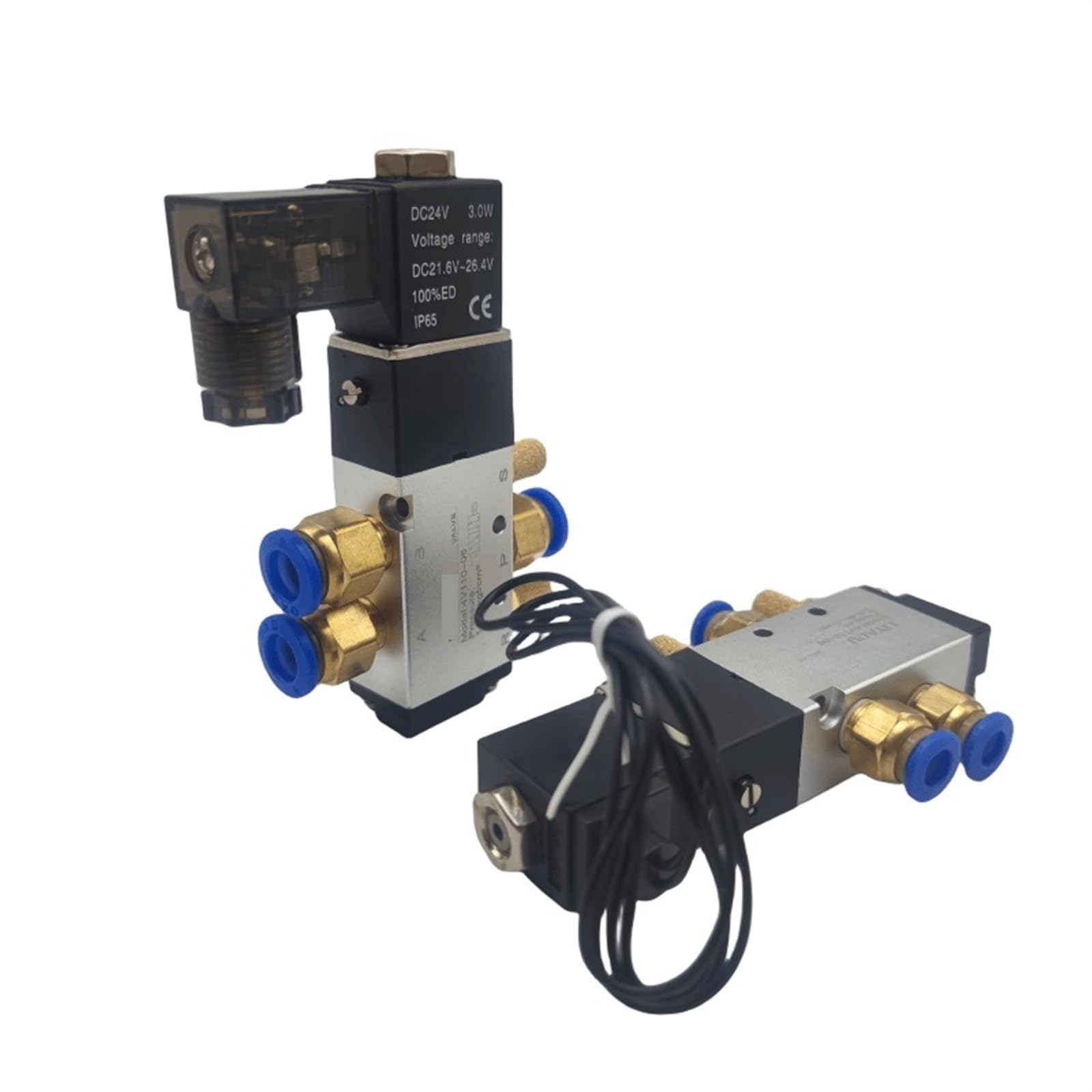 Électrovanne pneumatique 5 voies 4V110-06 distributeur d'air 1/8 pouce