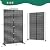 72" H×44" W Metal Privacy Screen Outdoor Privacy Screen Freestanding, Outdoor Privacy Screens and Panels for Patio Lawn Deck, Outdoor Privacy Panels Decorative Privacy Fence(Consists of 5 Panels)