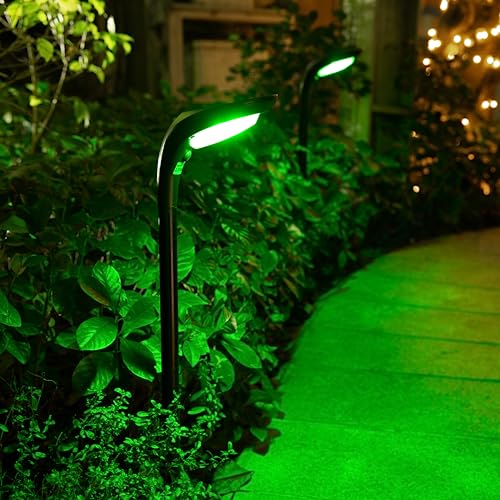 ROSHWEY Solar Garden Lights, Solar Pathway Lights Outdoor Waterproof, 7 Colors Halloween Lights Decorative Path Light Landscape Lighting for Outside Backyard Yard Patio Walkway Pond, 6 Pack ROSHWEY Solar Garden Lights, Solar Pathway Lights Outdoor Waterproof, 7 Colors Halloween Lights Decorative Path Light Landscape Lighting for Outside Backyard Yard Patio Walkway Pond, 6 Pack
