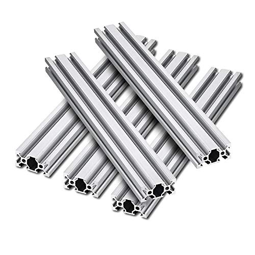 Rail linéaire alu anodisé 1000mm argenté haute précision pour châssis CNC et imprimante 3D