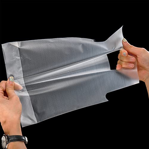 DEAYOU 500 PCS Clear Handle Drink Poly Bags, Plastic Drinking Packaging Bag for Delivery, 7.8\" L x 11\" H Hanging Hole Cup Carrier Holder Container with Handle for 33 OZ Single Cup, Take Out, Beverage