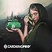CardKingPro Immense Dice Bags with Pockets - Green - Capacity 150+ Dice - Great Organizer for Dice Hoarders, Perfect for Dungeons and Dragons [Patented Design]