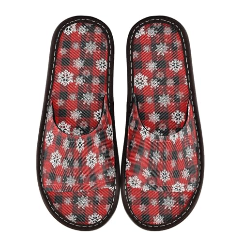 CHIFIGNO Slippers Guests, Cool Spa Shoes for Outdoor and Indoor Size 9-10