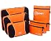 Packing Cubes 6 in 1 Travel Luggage Packing Organizers with Laundry Compression Pouches Organizer Bags 6 Set (Orange)
