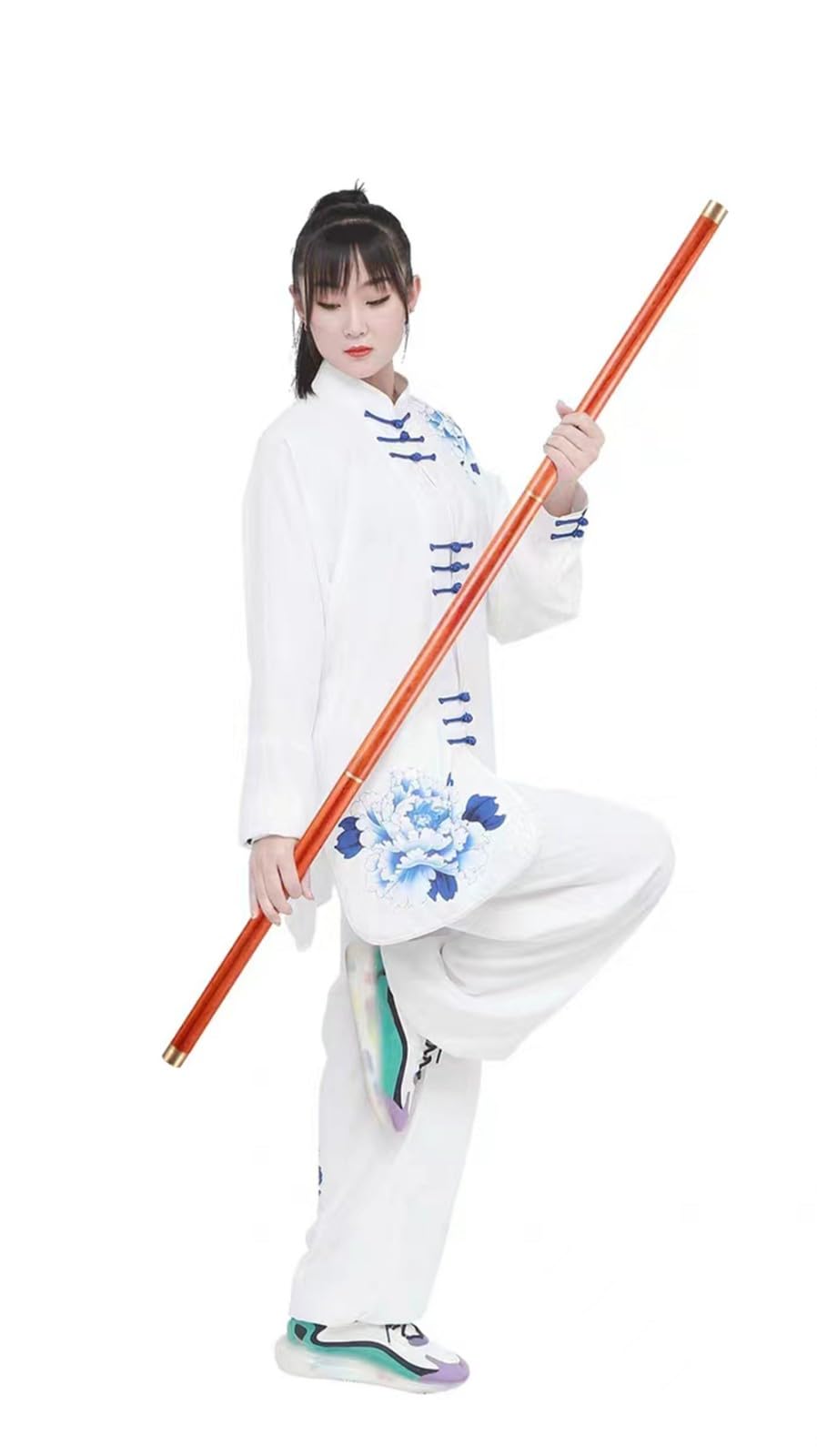 Tai Chi Qigong Lineal, Kampfkunst Tai Chi Stick, Massivholz Qigong Kung Fu Trainingsgerät Wushu Shaolin Qigong Tai Chi Kungfu Taiji Stock Stab,Sportübungen Fitness üBungsstöCke
