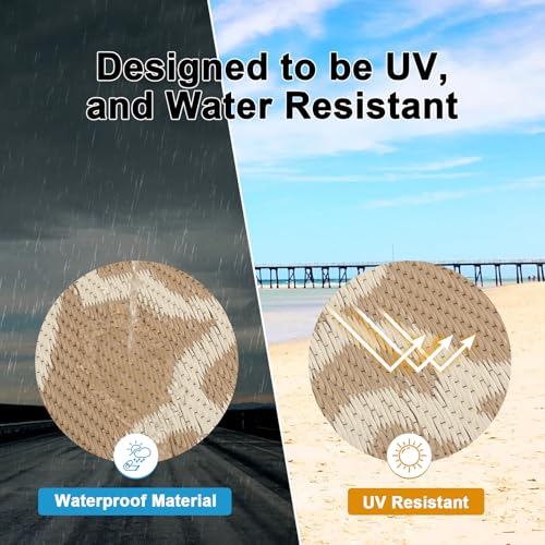 HEBE Outdoor Rug Waterproof 6x9, Plastic Straw Rug Camping Rug, Reversible Outdoor Patio Rugs RV Mat Clearance, Indoor Outside Floor Carpet for Porch,Deck,Camper,Balcony,Backyard - Image 6