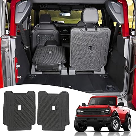 Mabett Back Seat Cover Backrest Protector for Ford Bronco Accessories 2021 2022 2023 2024 2-Door, Rear Seat Mats Dog Seat Liner Cover