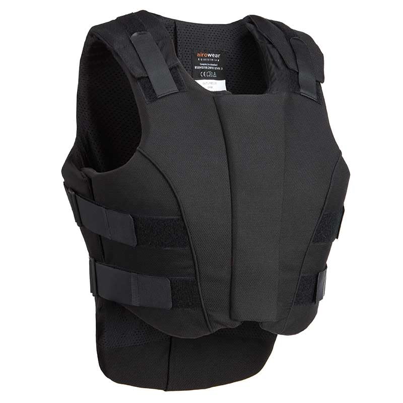 Airowear - Outlyne II - Teens Padded Body Protector - Black - Unrivalled Movement & Comfort - Flexible - Horse Riding Body Protector - Protective Equestrian Gear