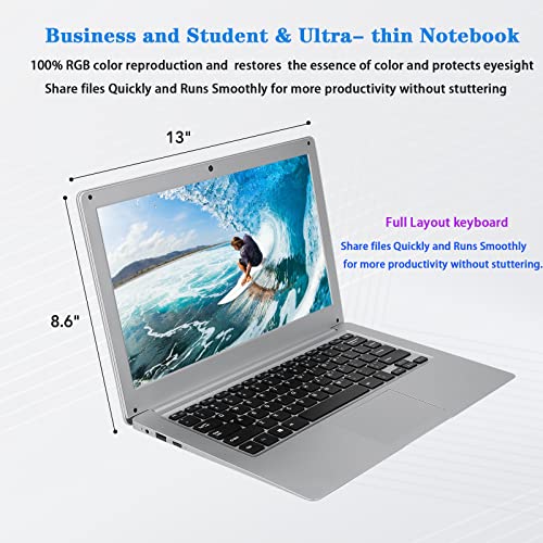 133-inch-Traditional-Windows-Computer-Laptop-for-Student1920-x-1080-IPS-6GB-RAM-64GB-LPDDR4-for-School-Business-Office-PC-Notebook-with-Dual-Core-Intel-Celeron-N3350-32-USB-WiFi-Bluetooth-40