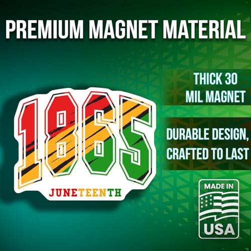 Imanes Juneteenth 1865 Decorativos - Paquete de 2 miniatura 3