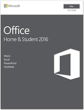 Microsoft Office Home and Student 2016 for Mac | 1 user, Mac Key Card