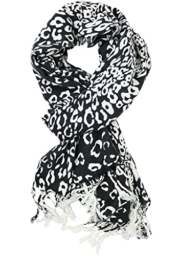Leopard Print Classic Pashmina Scarf Wrap Animal Print Shawl3