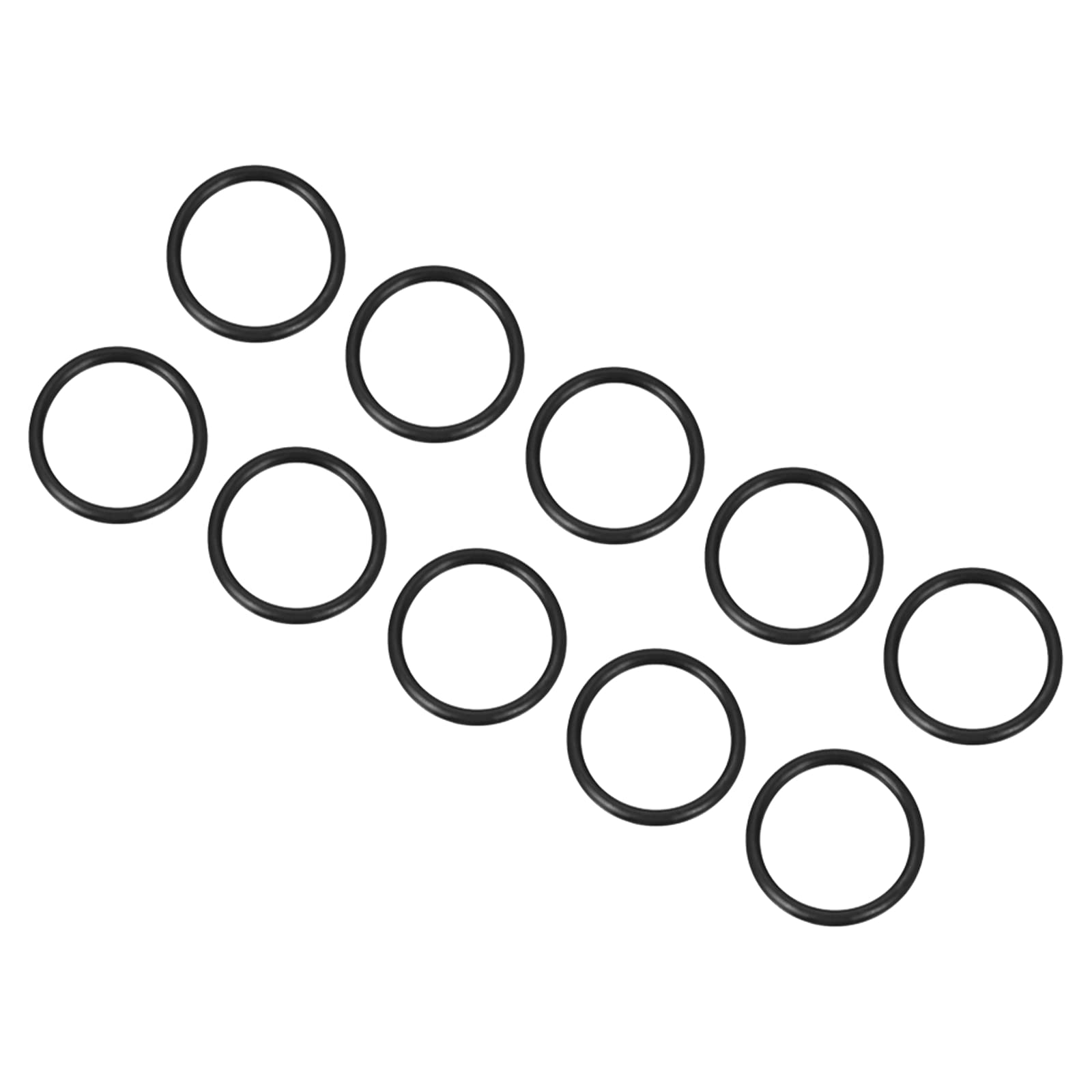 10 O-Ring In Gomma Nitrile 28x23x2.5mm - Guarnizioni Per Riparazioni Idrauliche, Nero - Foto 2